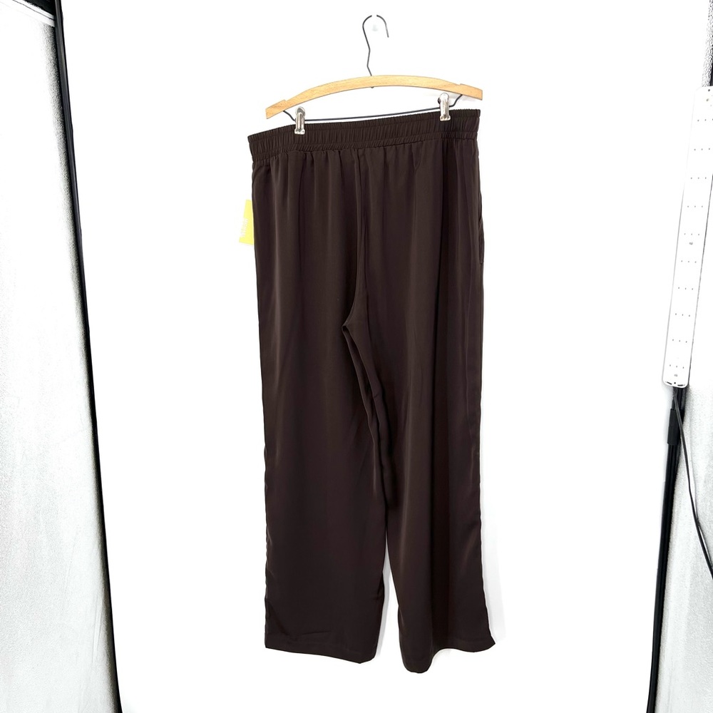 MICHAEL Michael Kors Wide Leg ‘Chocolate’ Trousers Woman’s Size XLarge